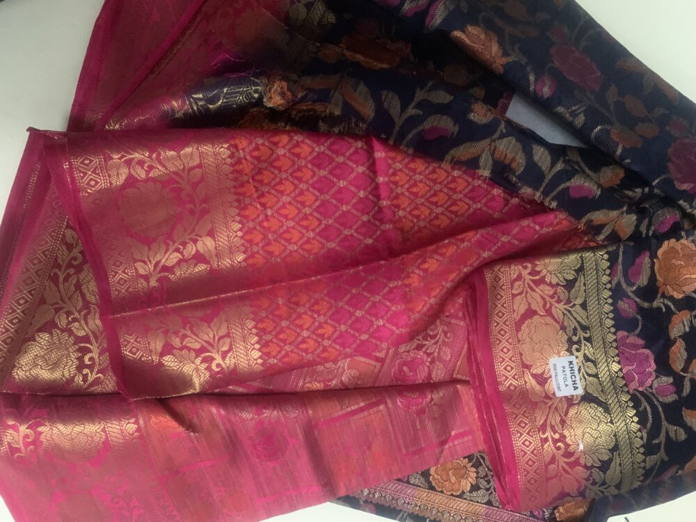 Patola saree with blouse piece - Image 7
