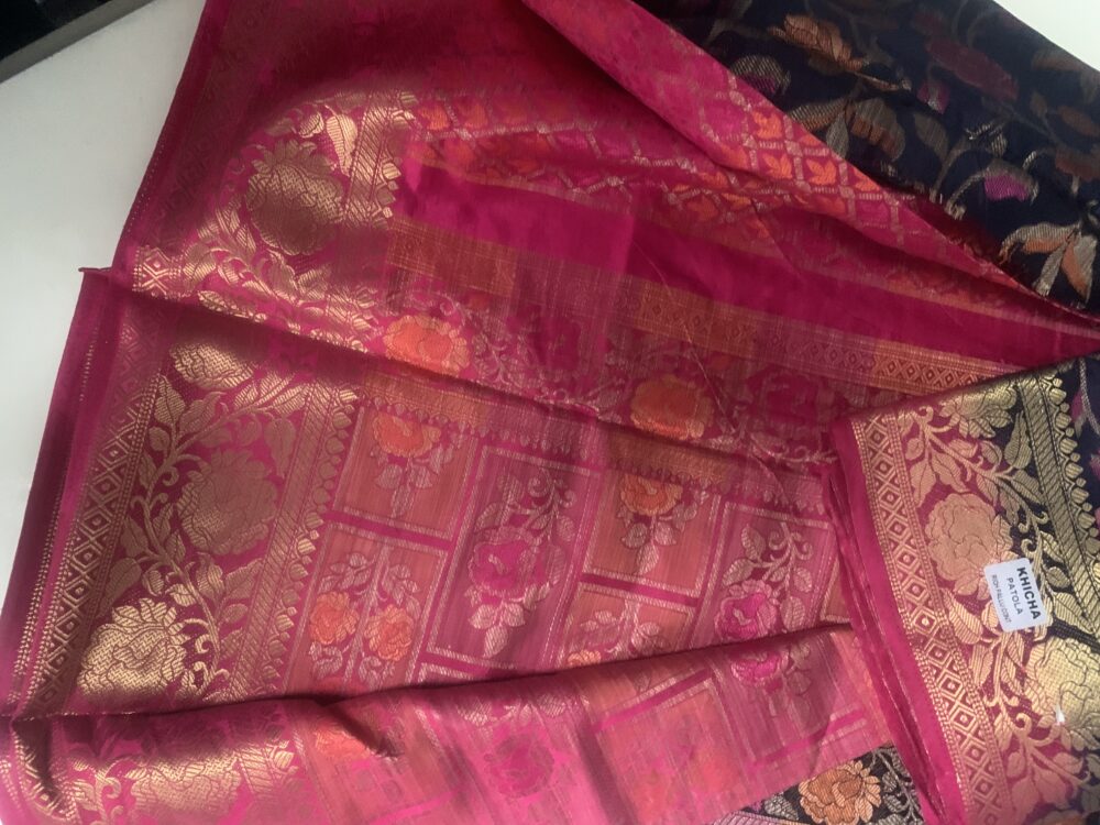 Patola saree with blouse piece - Image 6