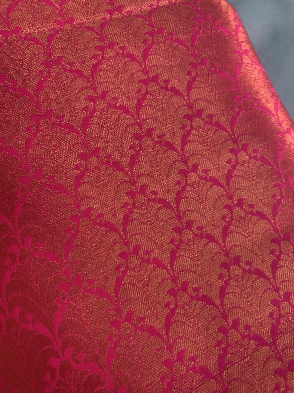 Semi silk saree with unstitched blouse piece - Image 4