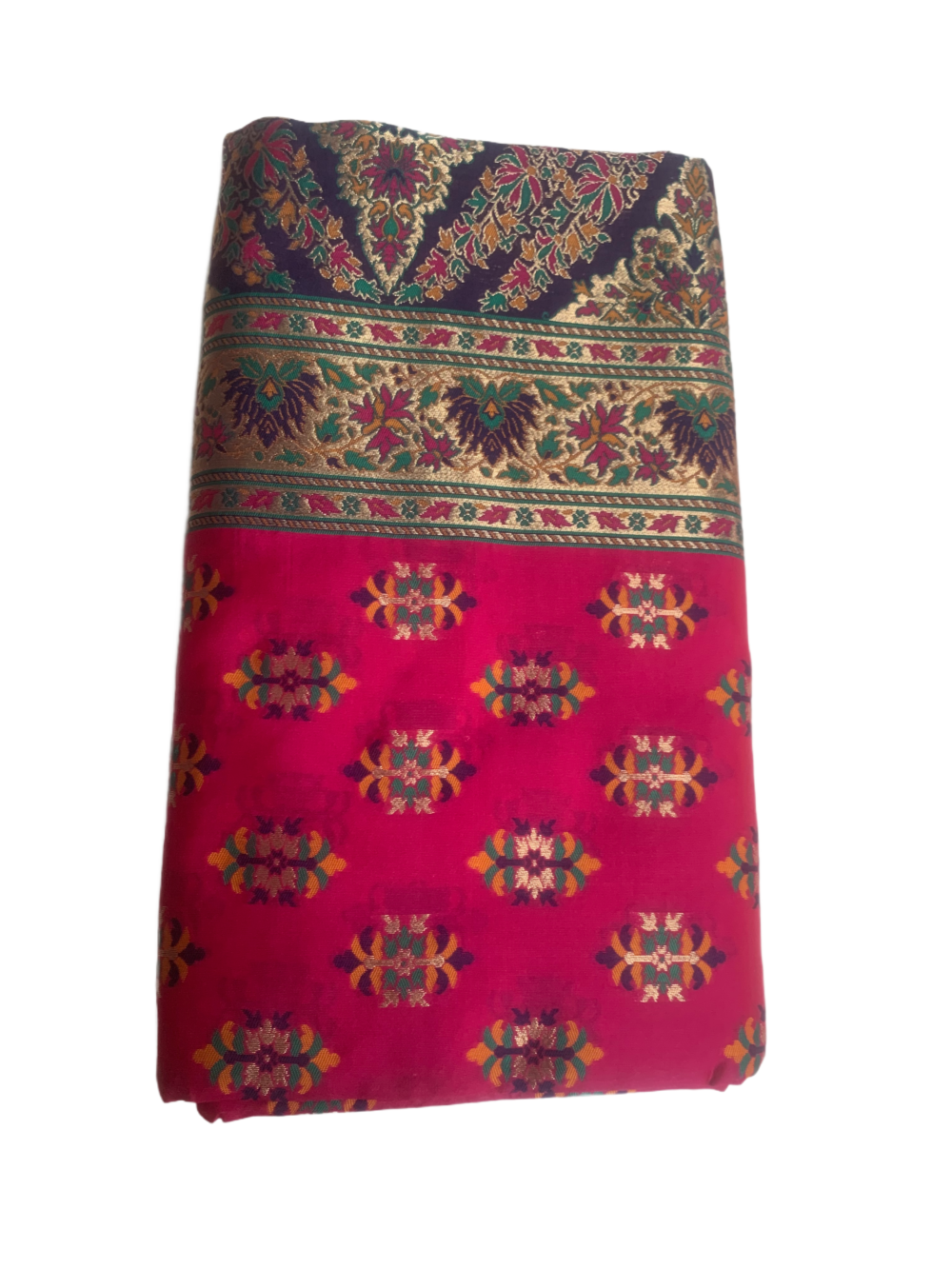 Wedding saree with rich border and blouse piece - Image 3