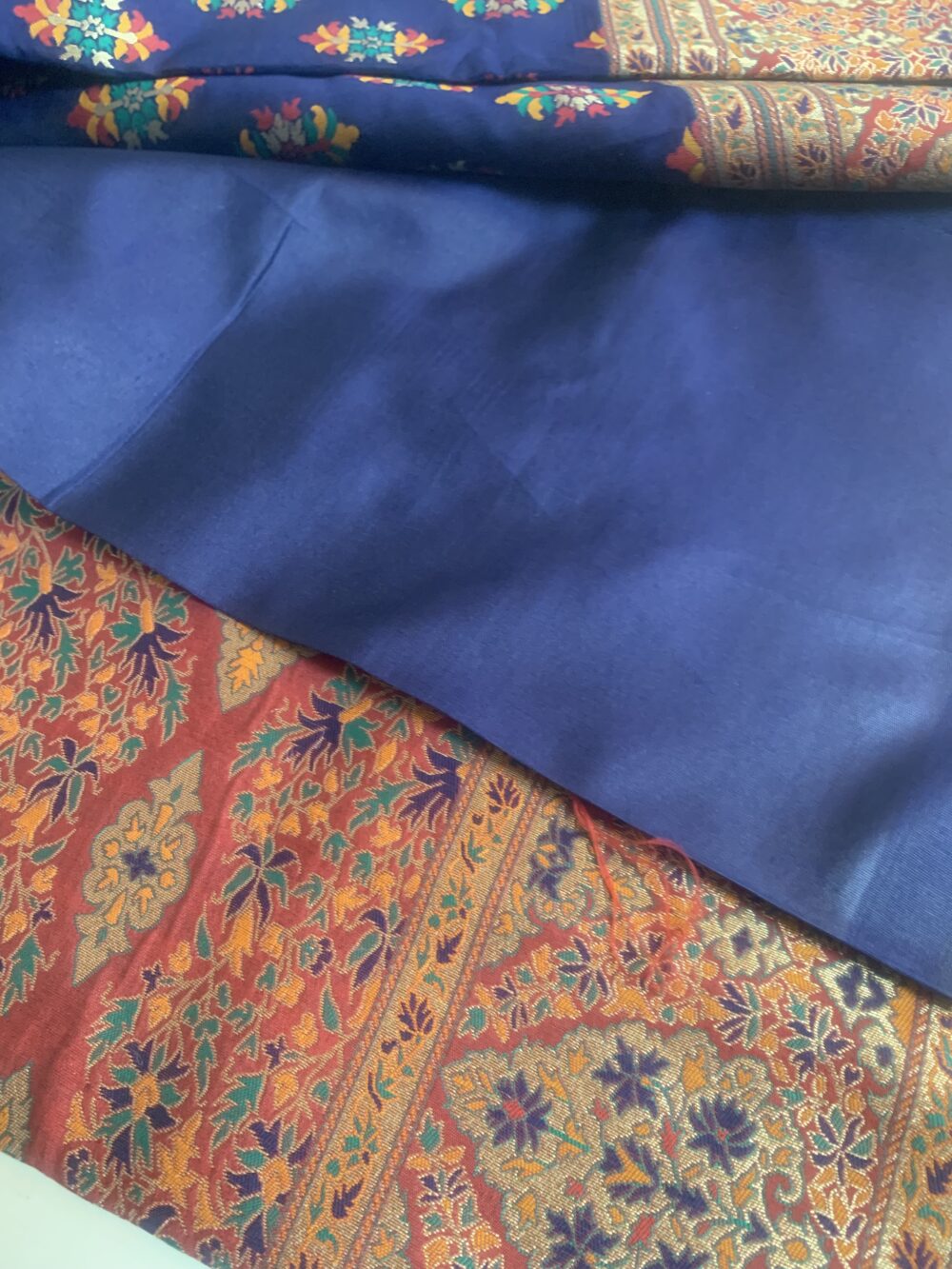 Wedding saree with rich border and blouse piece - Image 6
