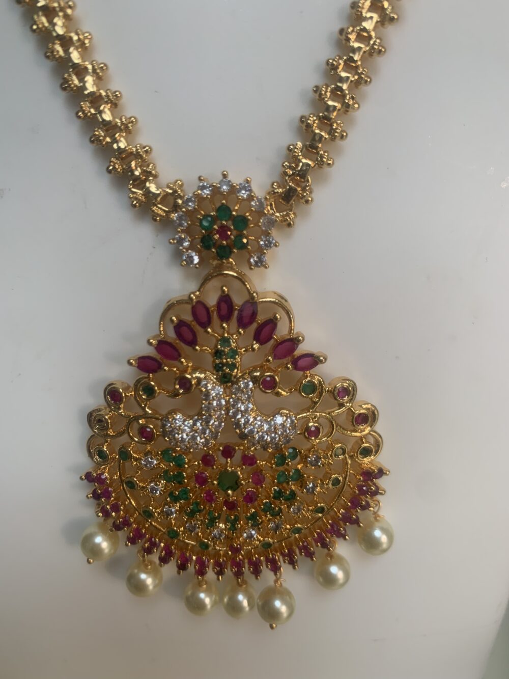 Necklace - Micro plated(Red and Green) - Image 2