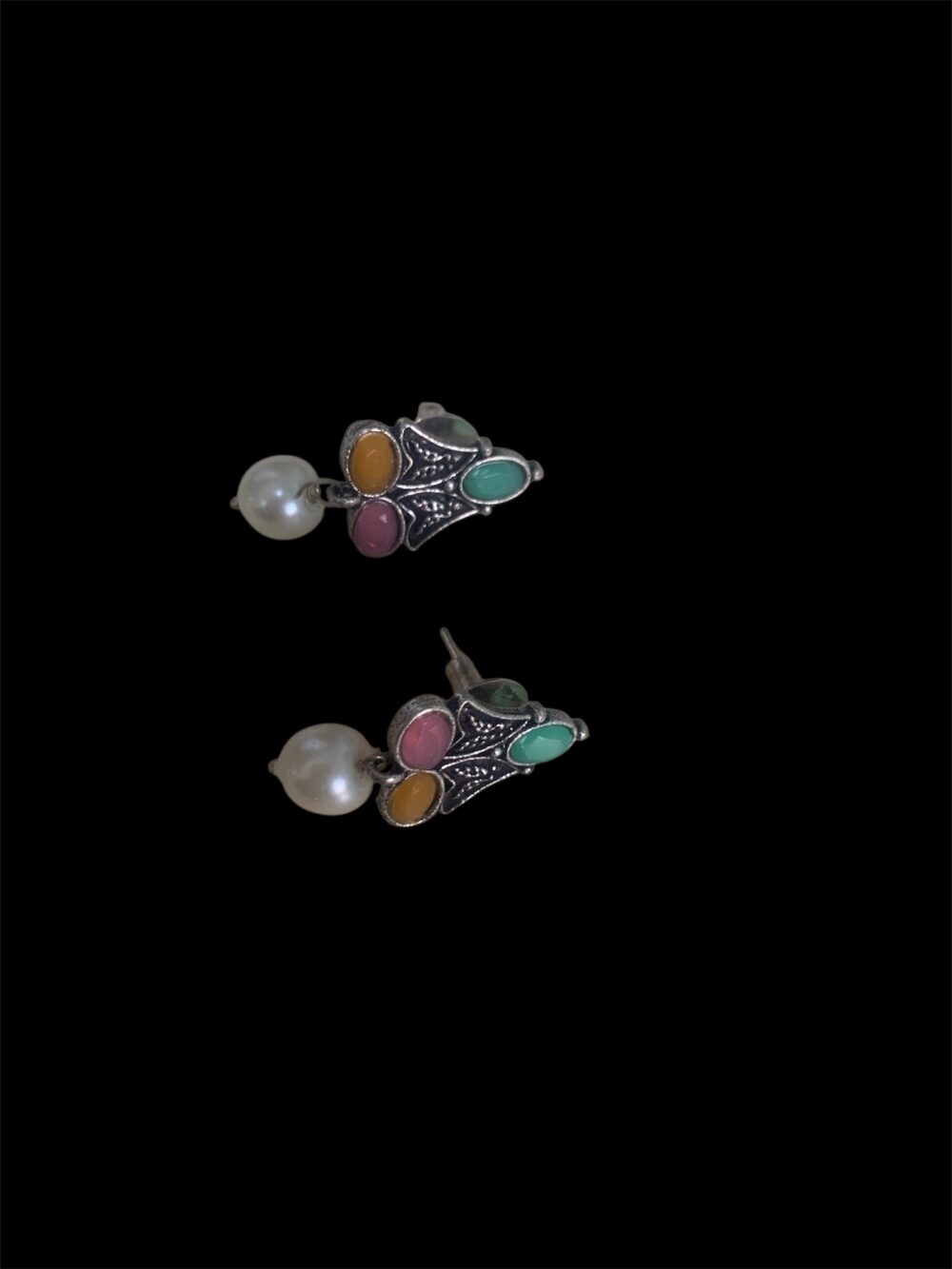 Necklace with earrings in different colours - Image 2