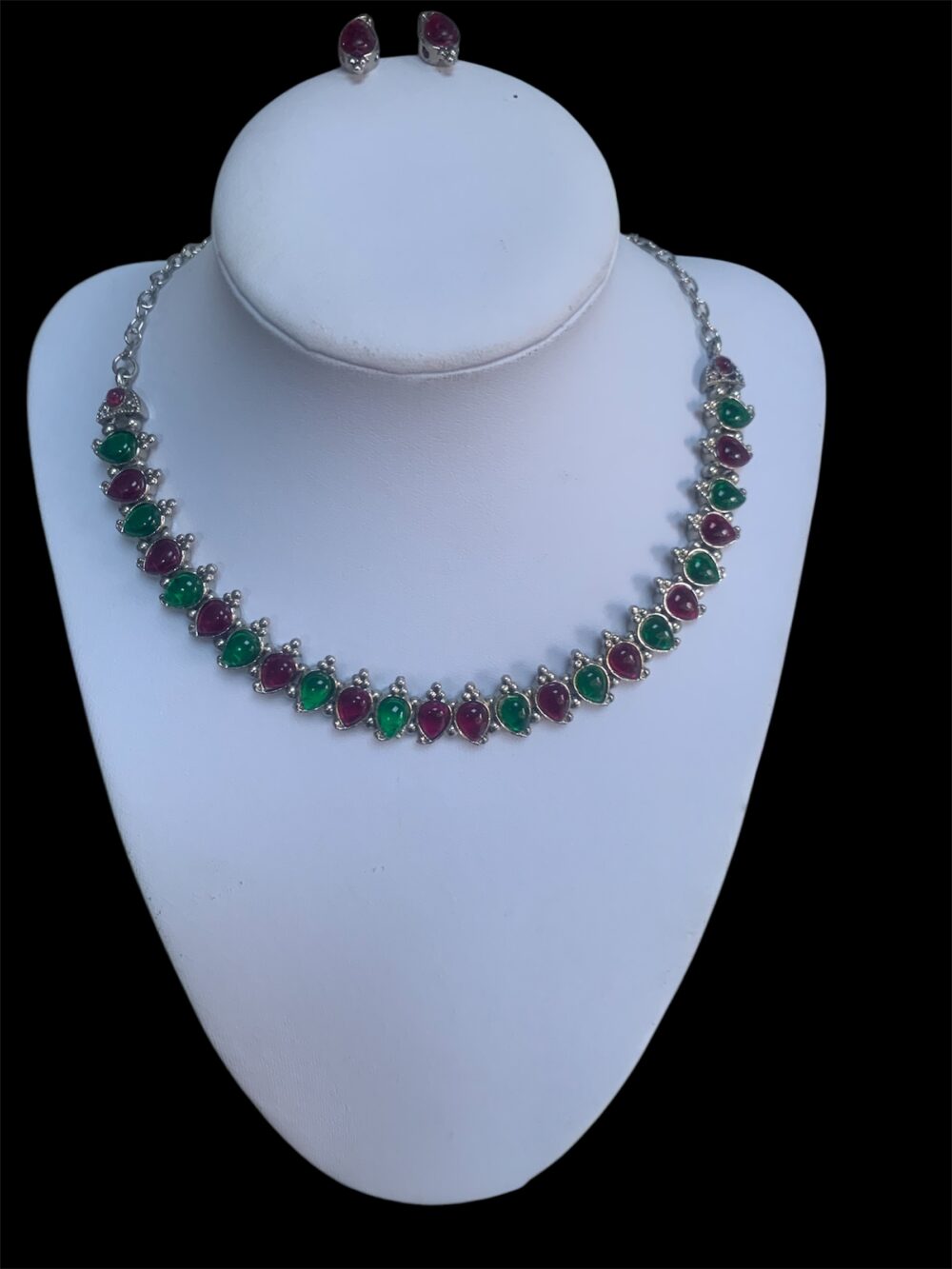 Necklace with earrings in different colours - Image 5