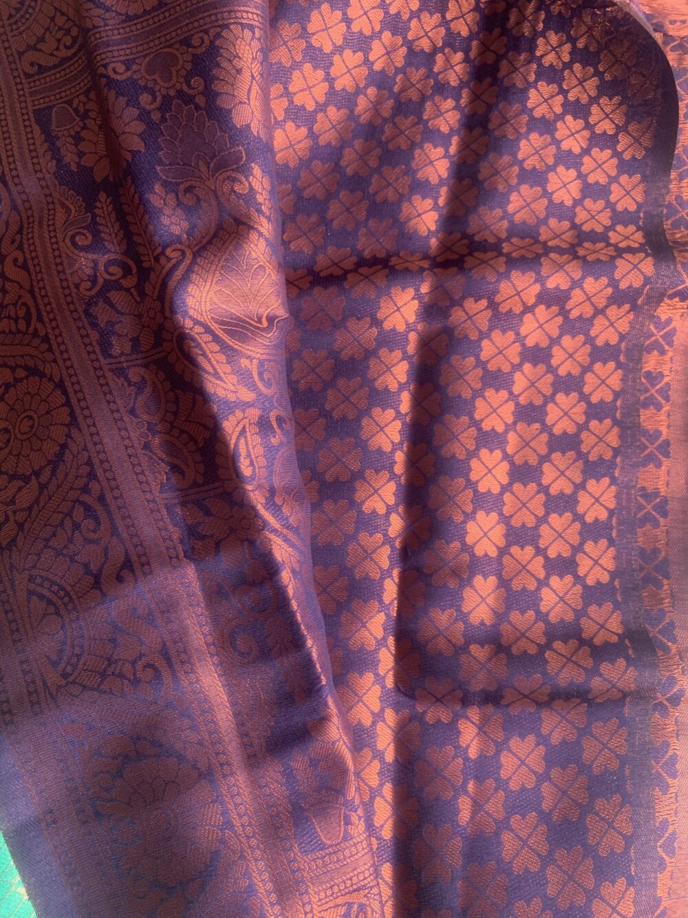 Silk saree with unstitched blouse - Image 2