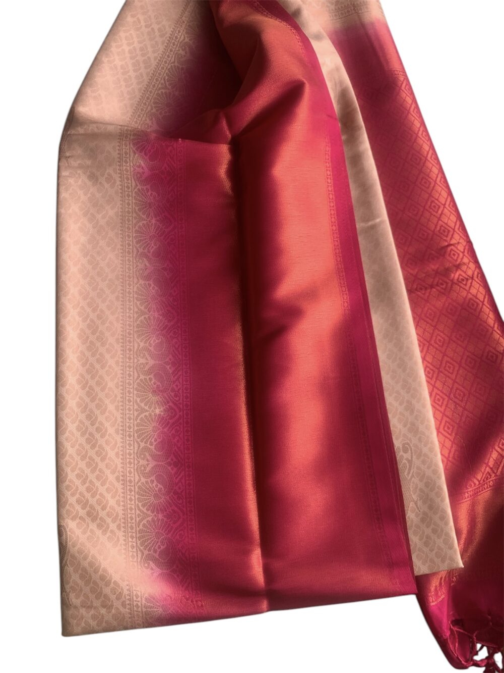 Silk saree with unstitched blouse - Image 2